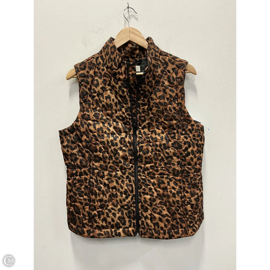 Vest Puffer & Quilted By Talbots In Animal Print, Size: M