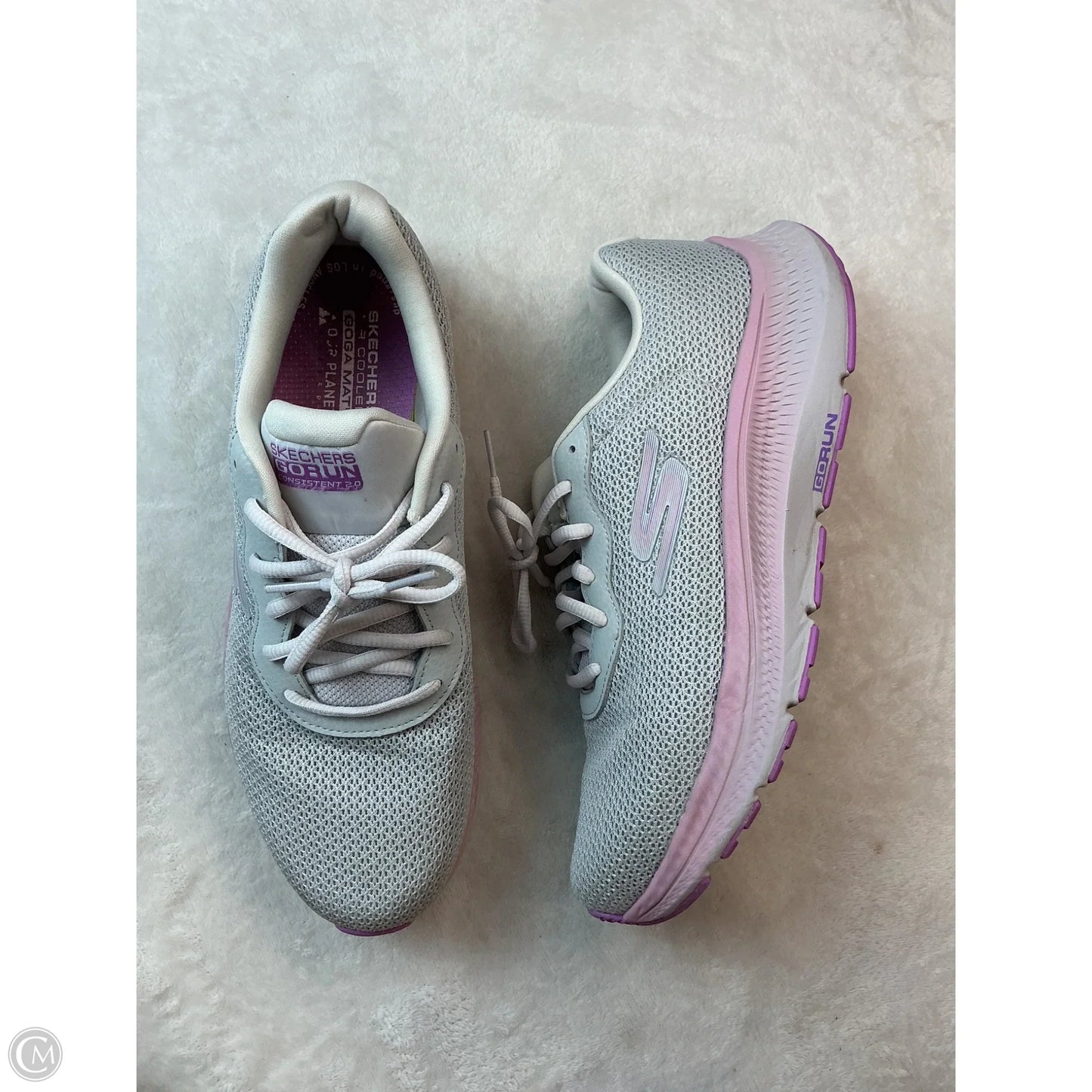 Shoes Athletic By Skechers In Grey, Size: 9