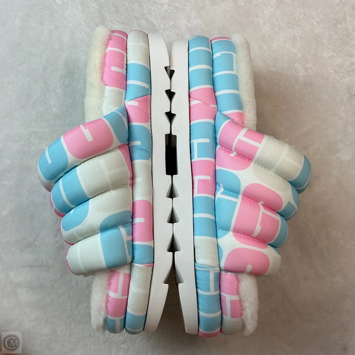 Shoes Designer By Ugg In Blue & Pink, Size: 11