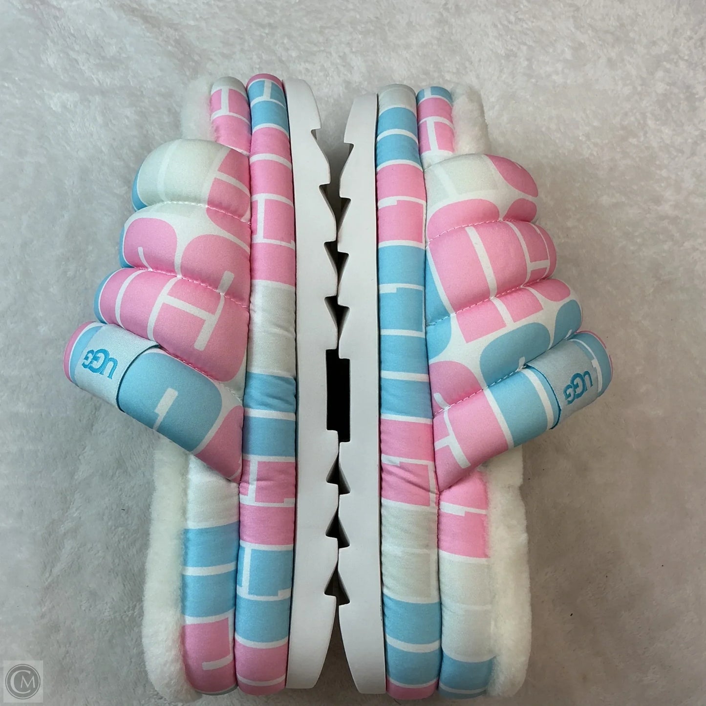 Shoes Designer By Ugg In Blue & Pink, Size: 11
