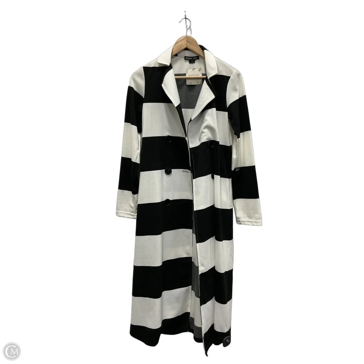 Jacket Other By Double Zero In Black & White, Size: S