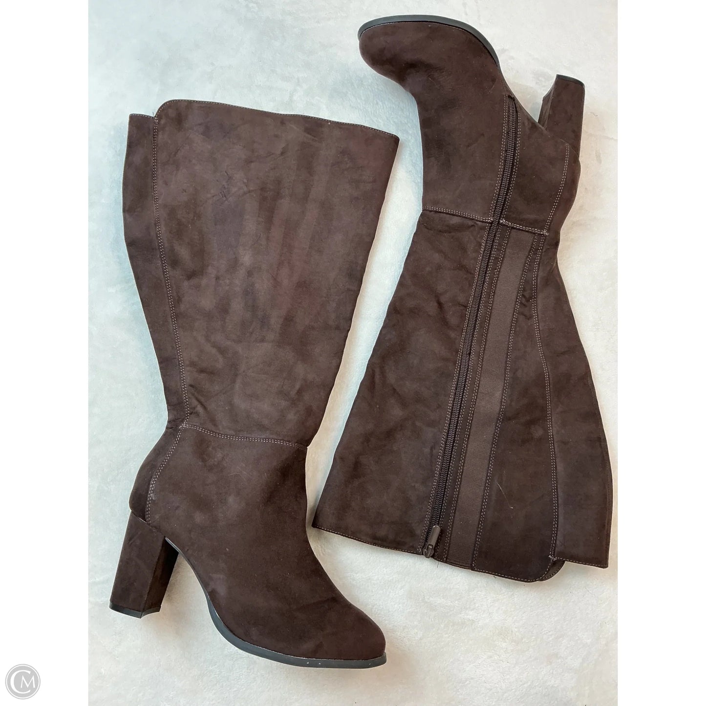 Boots Knee Heels By Torrid In Brown, Size: 8