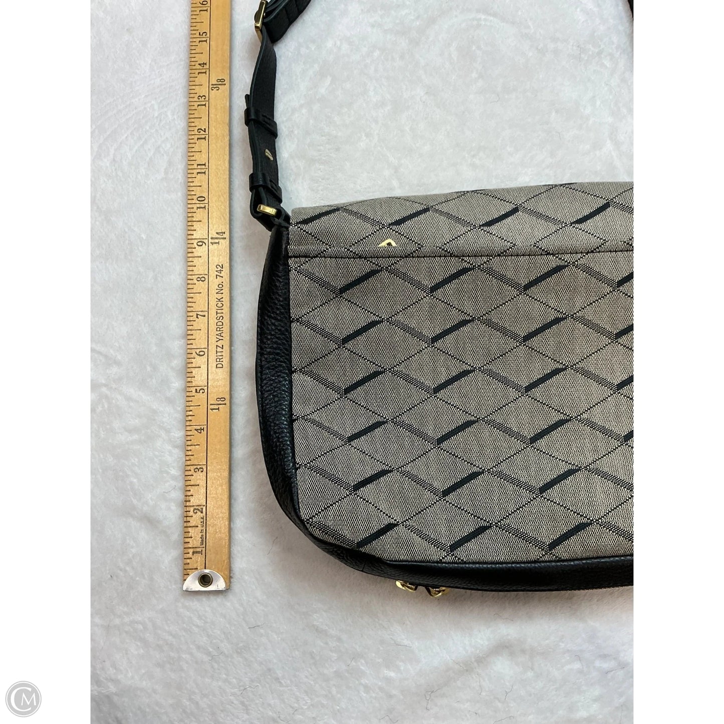 Handbag Leather By Fossil, Size: Small