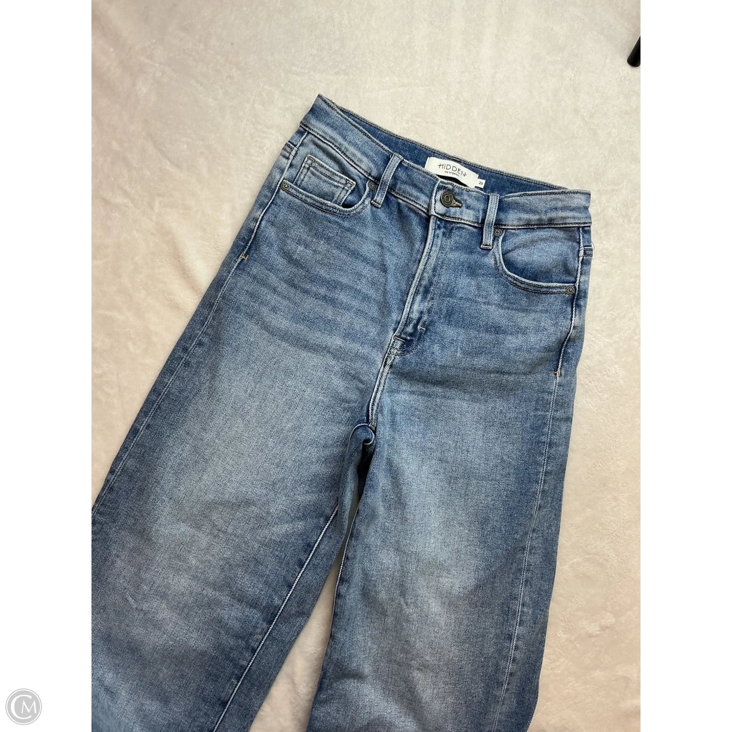 Jeans Wide Leg By Hidden In Blue Denim, Size: 4