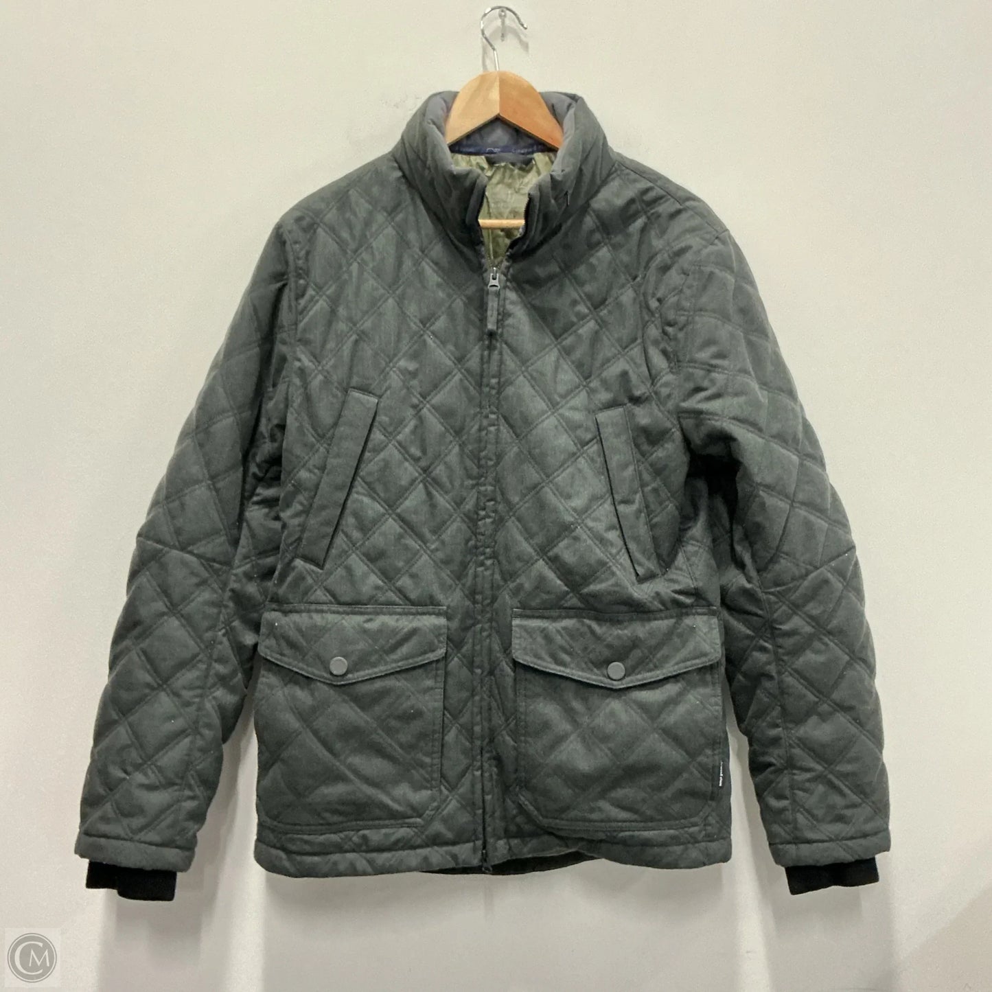 Coat Puffer & Quilted By Vineyard Vines In Grey, Size: M
