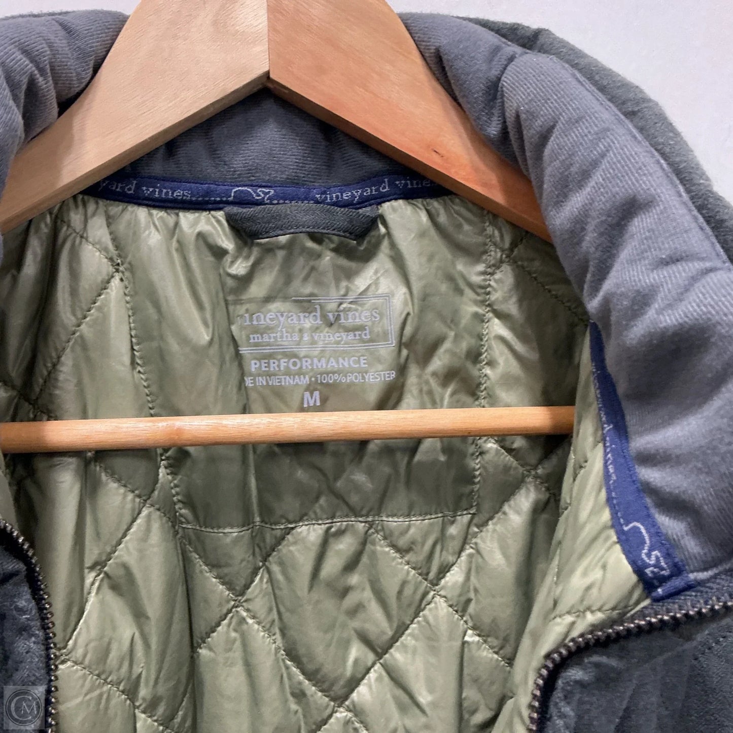 Coat Puffer & Quilted By Vineyard Vines In Grey, Size: M