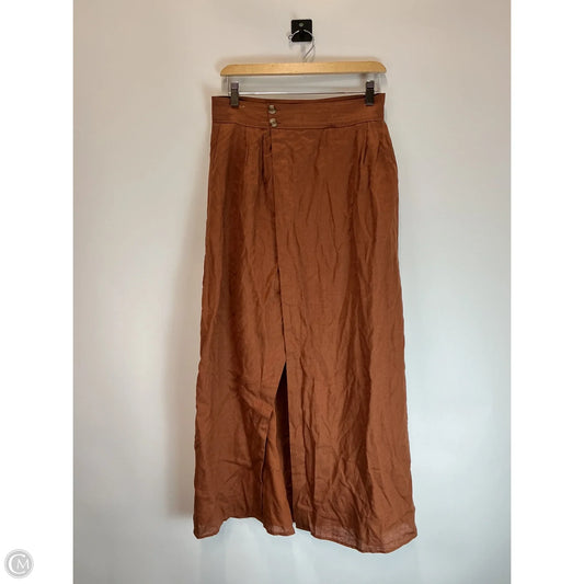 Skirt Maxi By Anthropologie In Tan, Size: 6