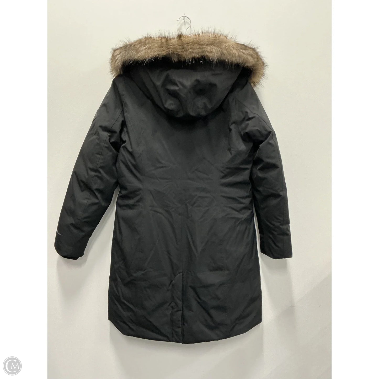 Coat Parka By Eddie Bauer In Black, Size: M