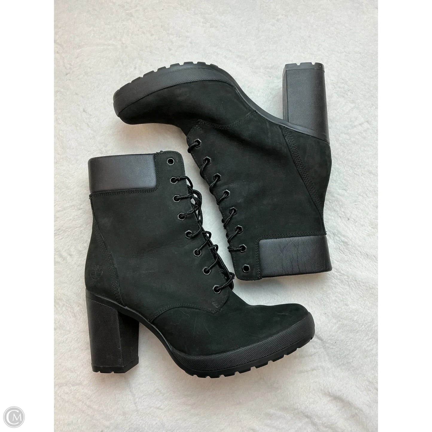 Boots Ankle Heels By Timberland In Black, Size: 9