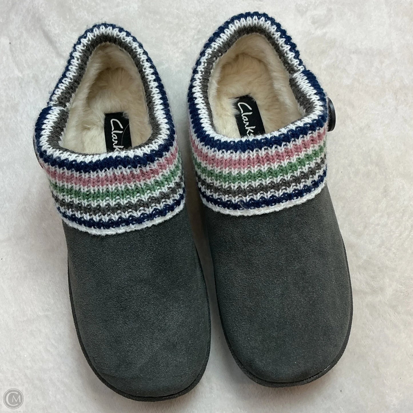 Slippers By Clarks In Grey, Size: 9