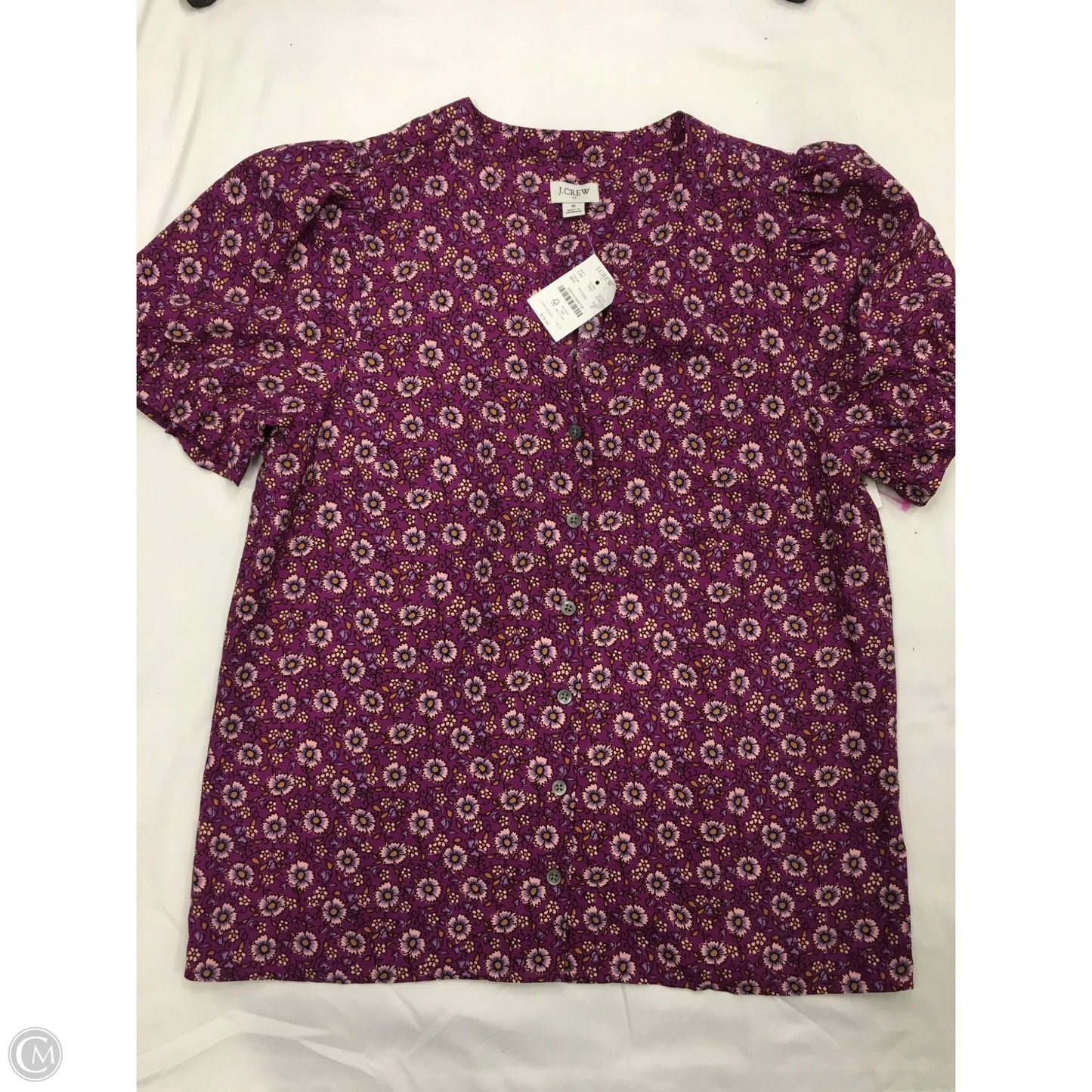 Top Short Sleeve By J. Crew In Purple, Size: S