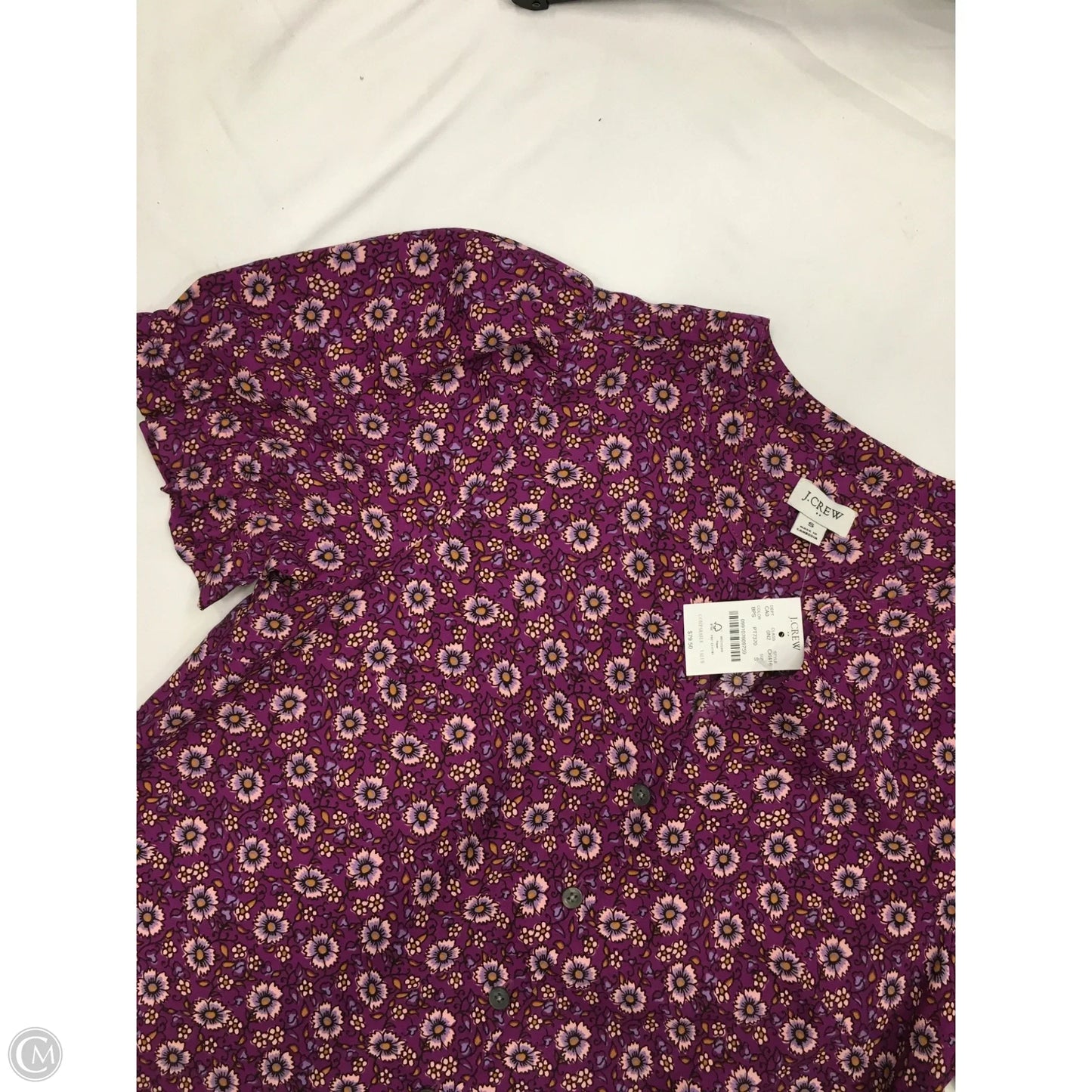 Top Short Sleeve By J. Crew In Purple, Size: S