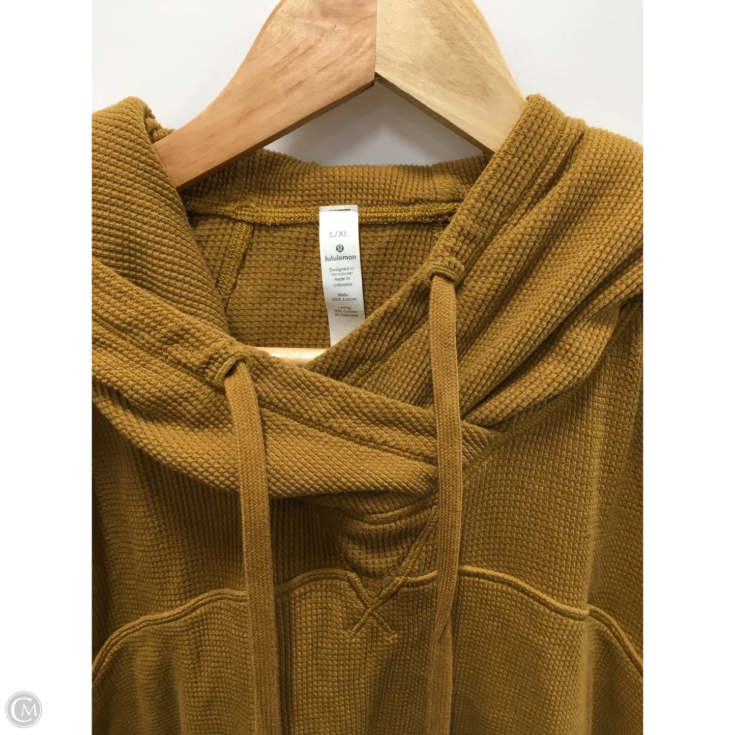 Athletic Sweatshirt Hoodie By Lululemon In Tan, Size: Xl