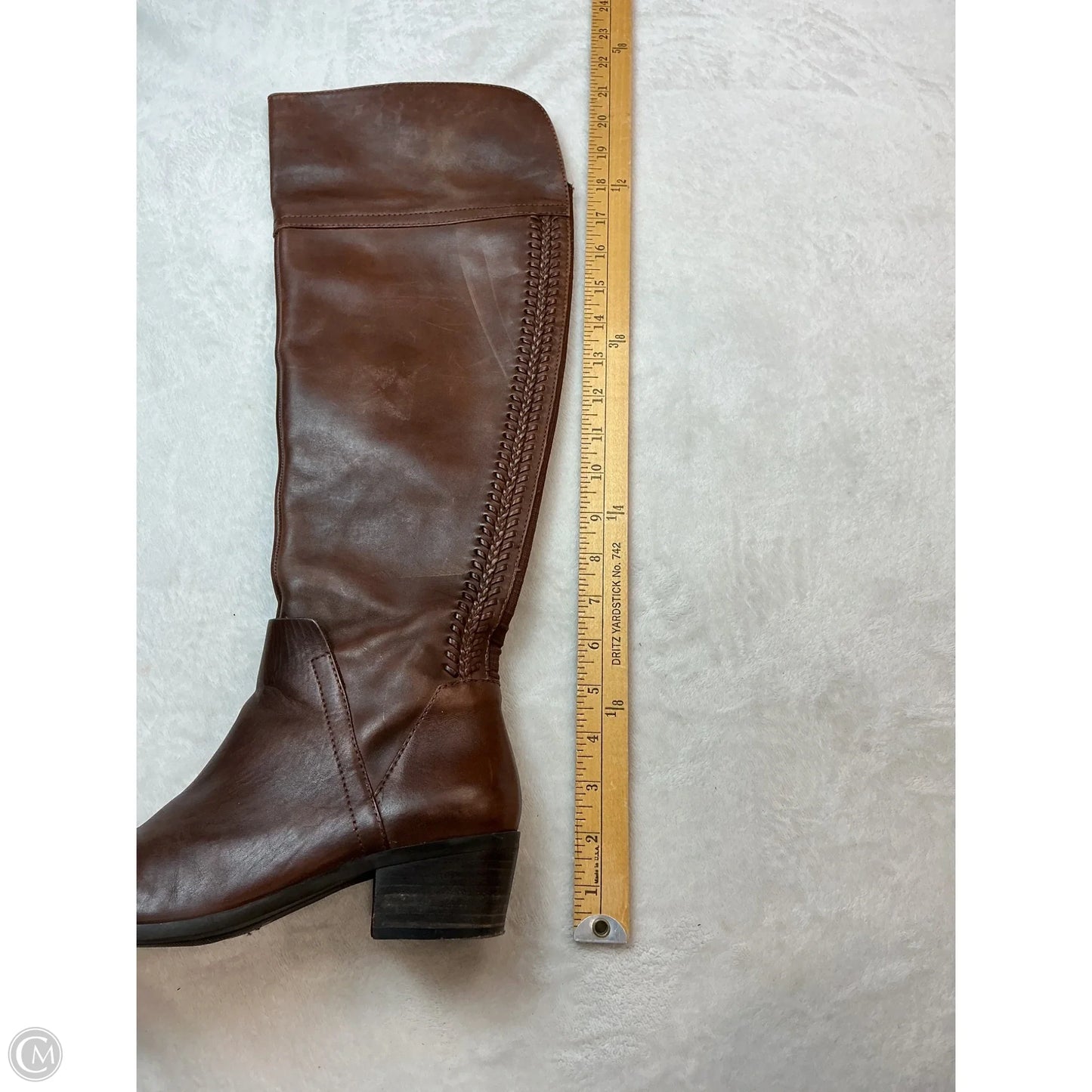Boots Knee Heels By Vince Camuto In Brown, Size: 7.5