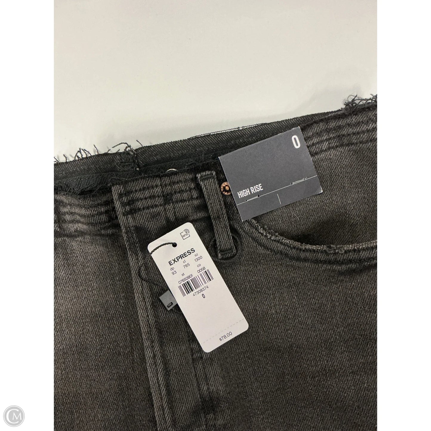 Skirt Maxi By Express In Black Denim, Size: 0