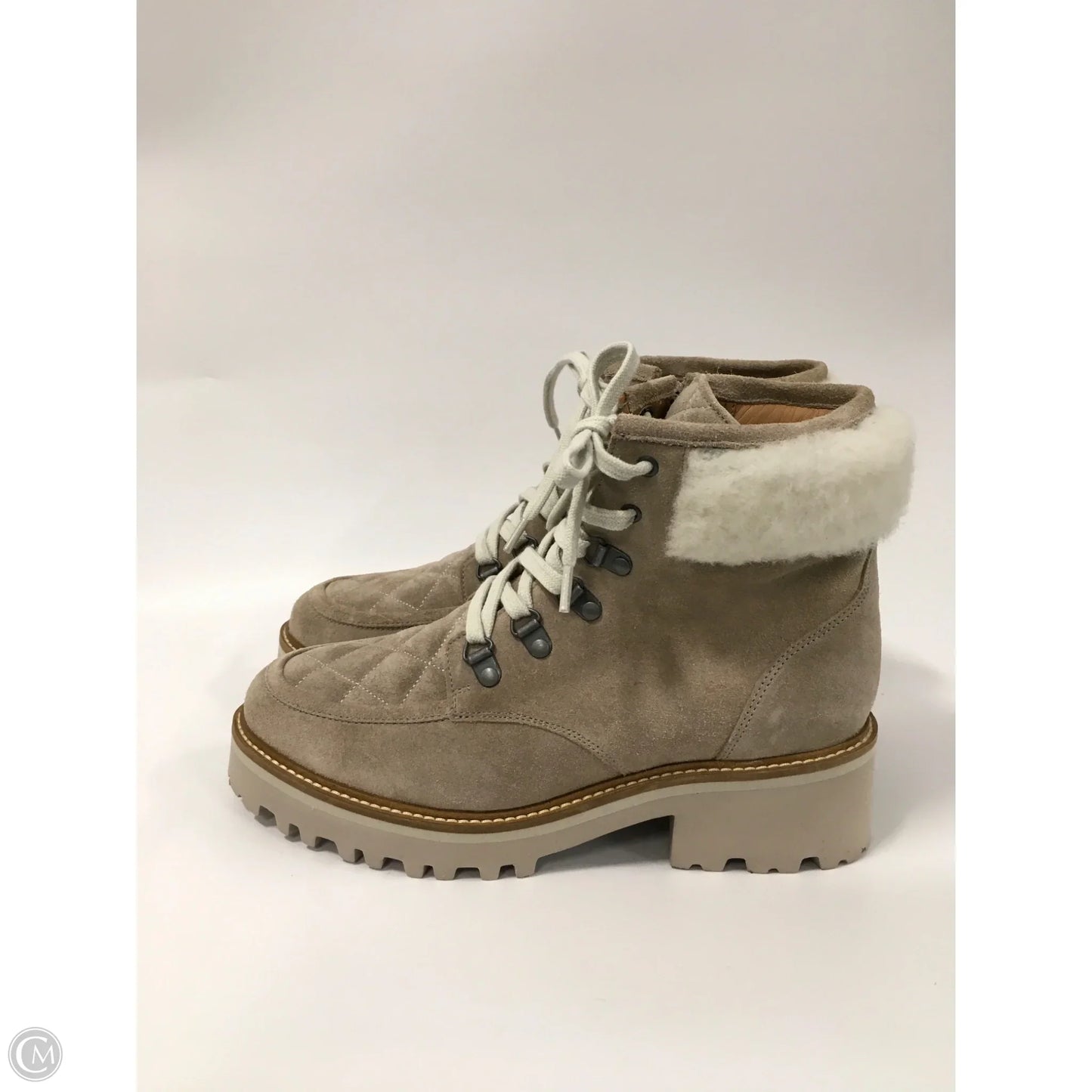 Boots Ankle Flats By Johnston & Murphy In Beige, Size: 8.5