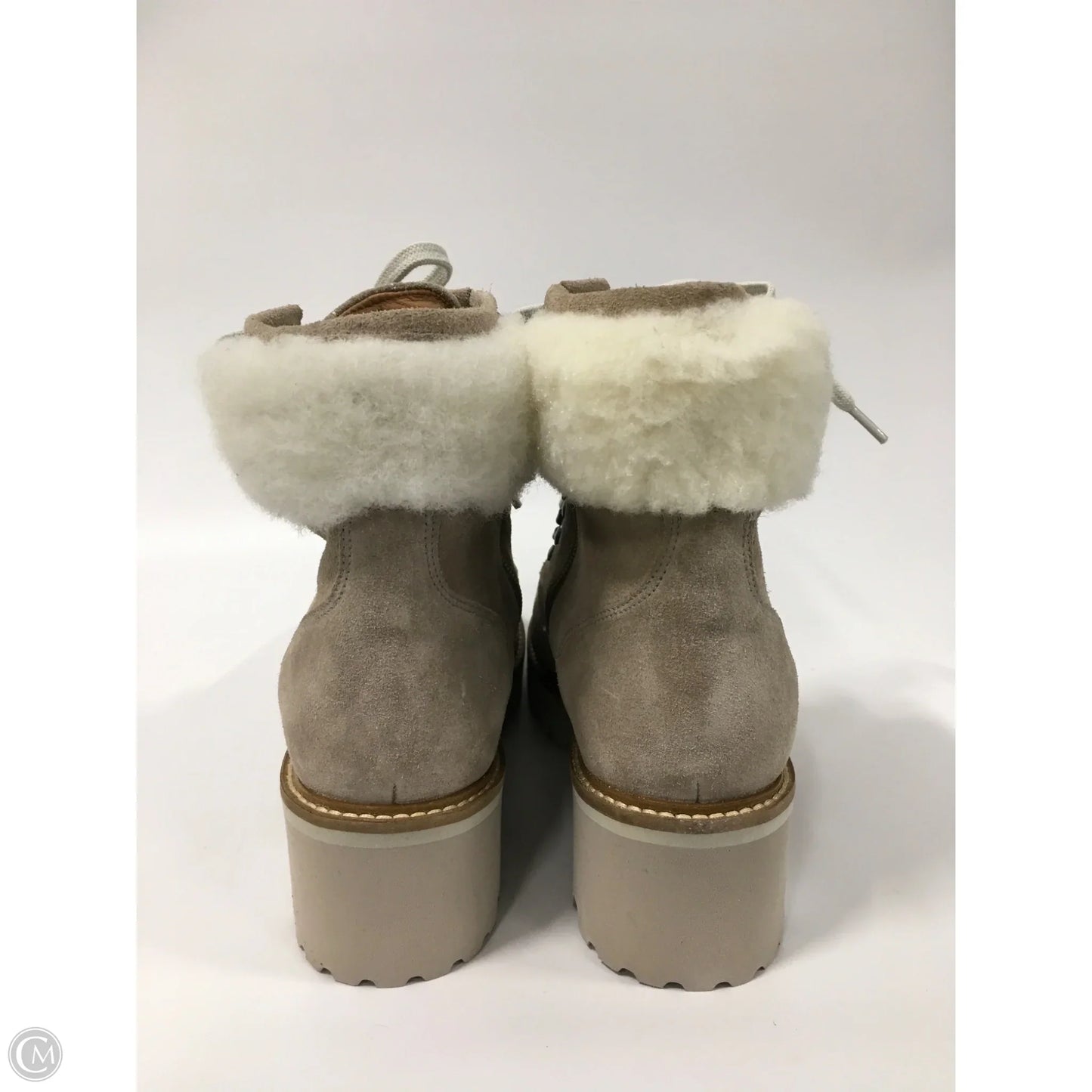 Boots Ankle Flats By Johnston & Murphy In Beige, Size: 8.5
