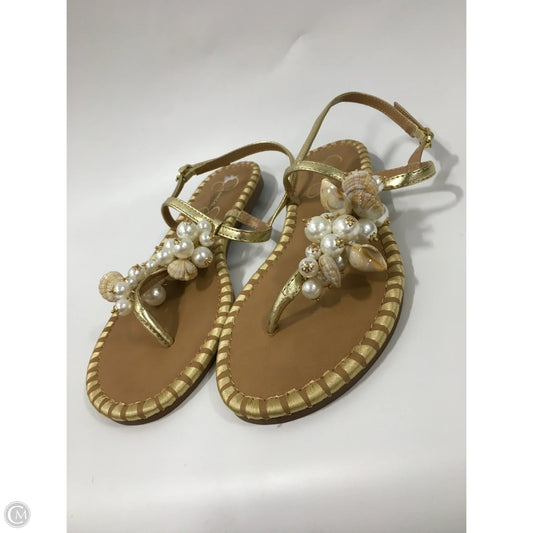 Sandals Flats By Jessica Simpson In Cream, Size: 6.5