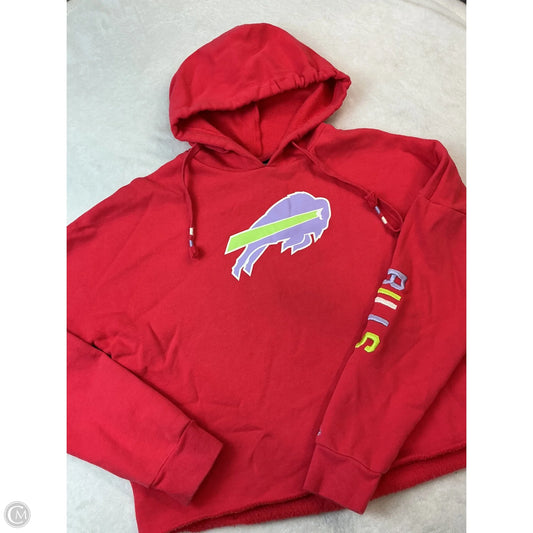 Athletic Sweatshirt Hoodie By Nfl In Red, Size: S