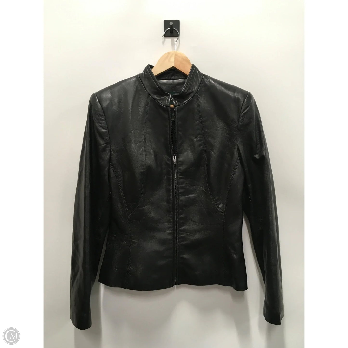 Jacket Leather By Danier In Black, Size: 10