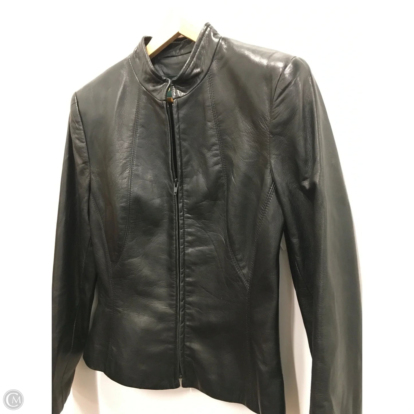 Jacket Leather By Danier In Black, Size: 10