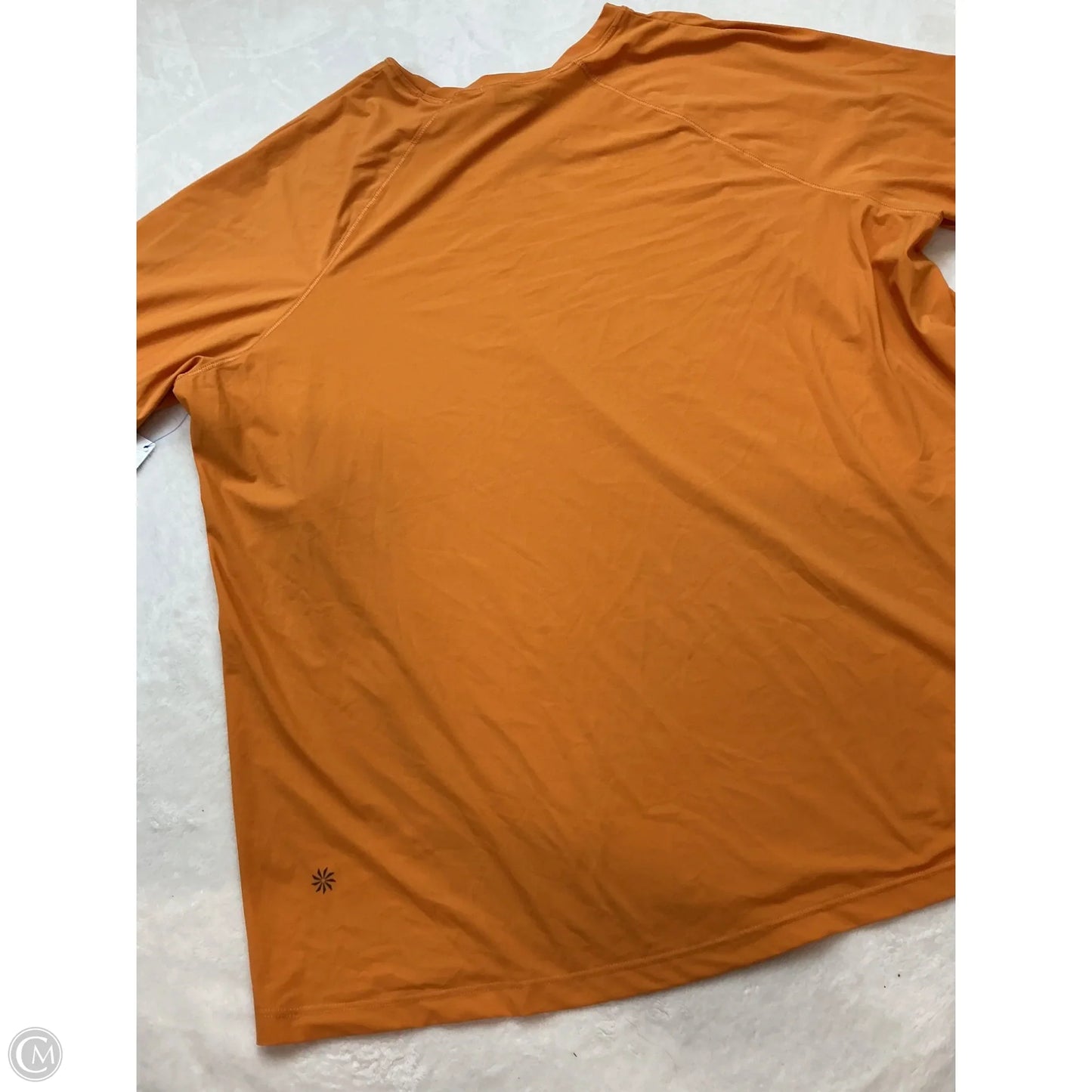 Athletic Top Long Sleeve Collar By Athleta In Orange, Size: 1x