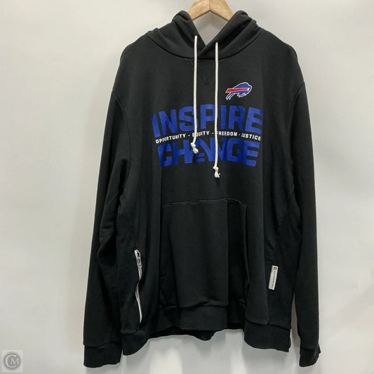 Sweatshirt Hoodie By Nfl In Black & Blue, Size: 3x