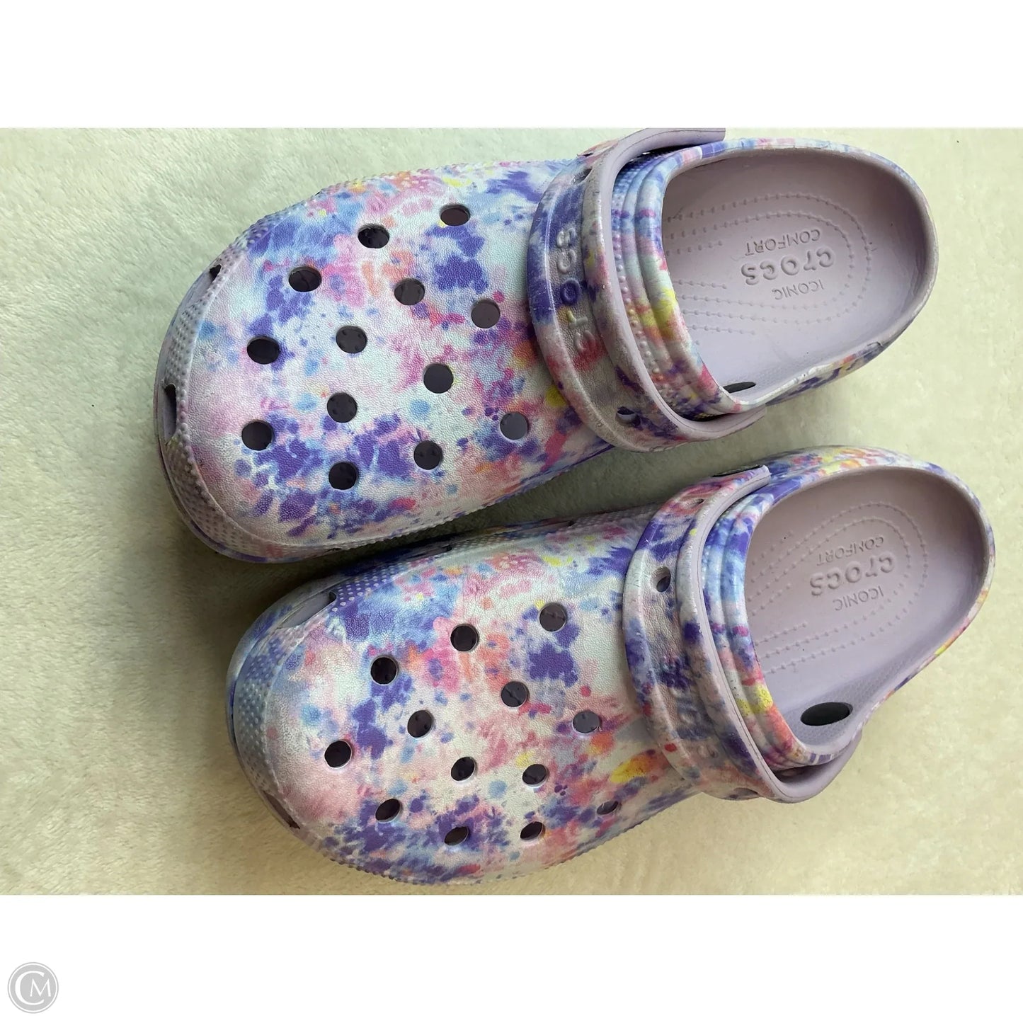 Shoes Sneakers Platform By Crocs In Purple, Size: 9