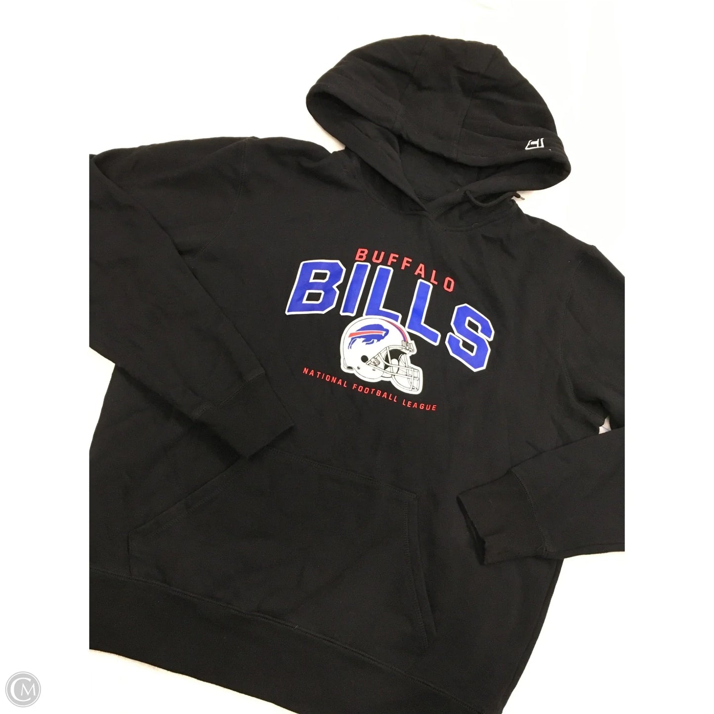 Sweatshirt Hoodie By New Era In Black & Blue, Size: L