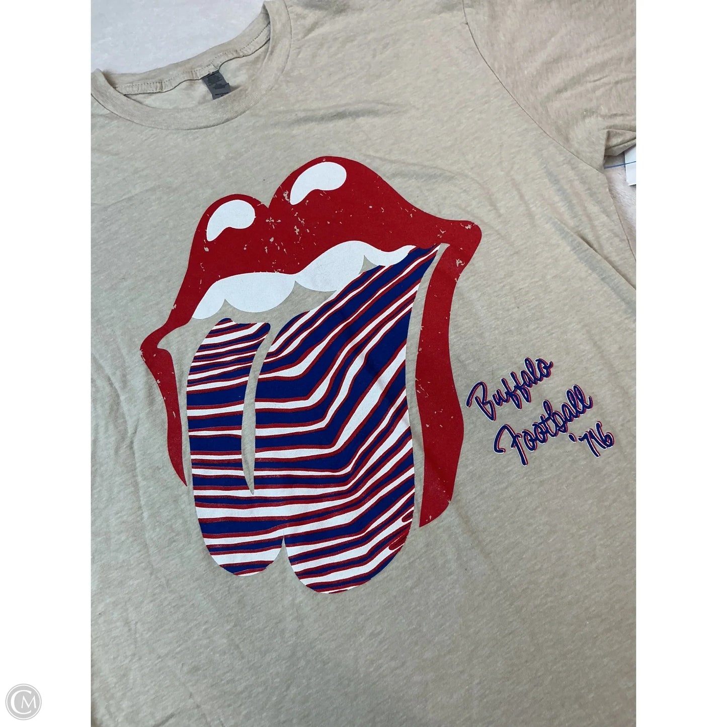 Top Short Sleeve By Clothes Mentor In Brown & Red, Size: M