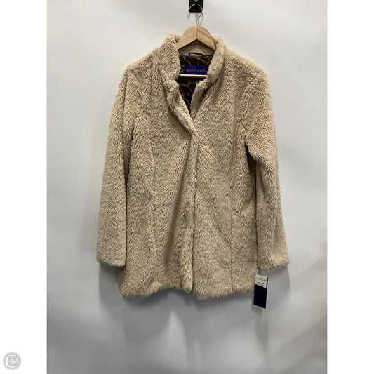 Coat Faux Fur & Sherpa By Madden Girl In Brown, Size: M