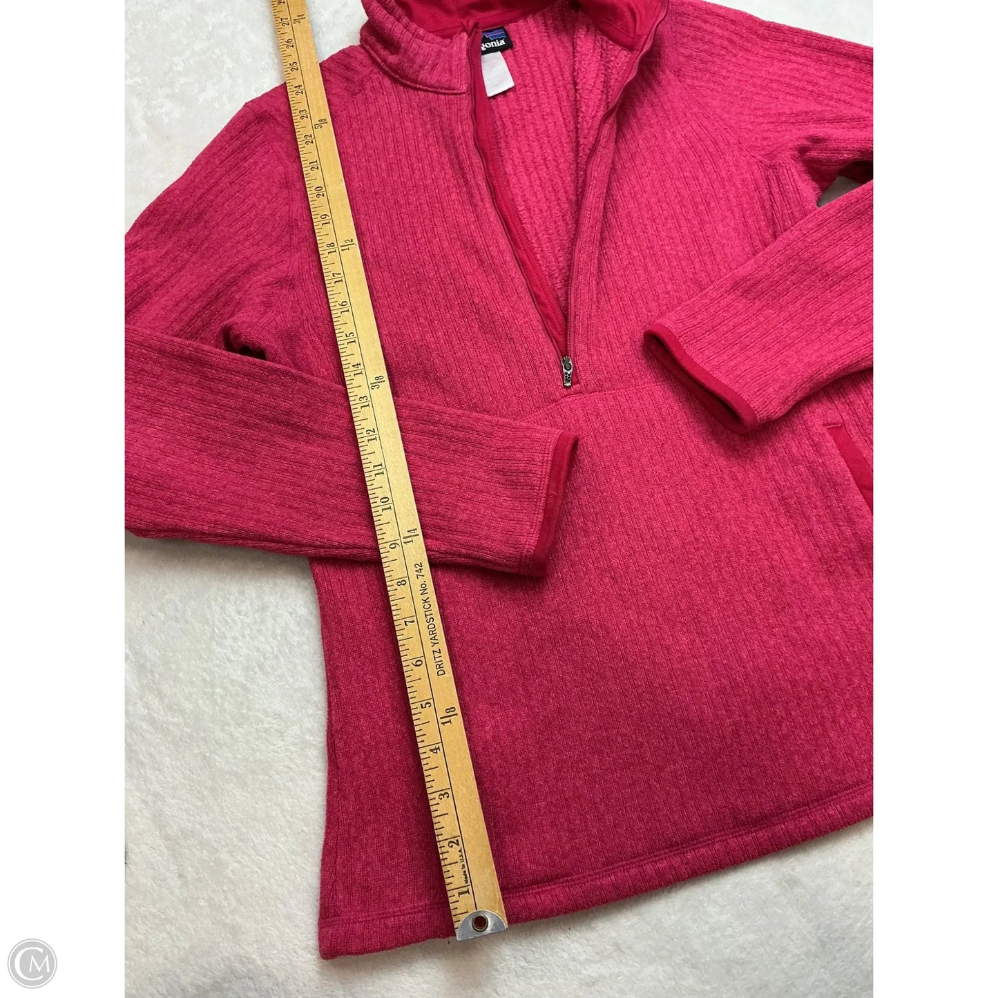 Athletic Sweatshirt Collar By Patagonia In Pink, Size: Xl