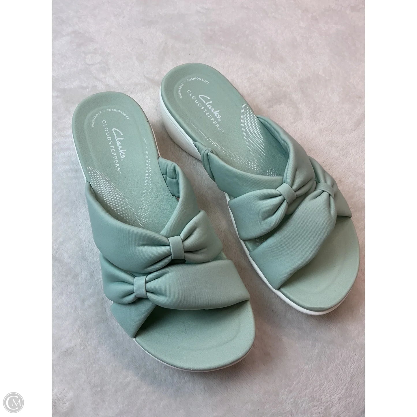 Sandals Flats By Clarks In Blue, Size: 7.5