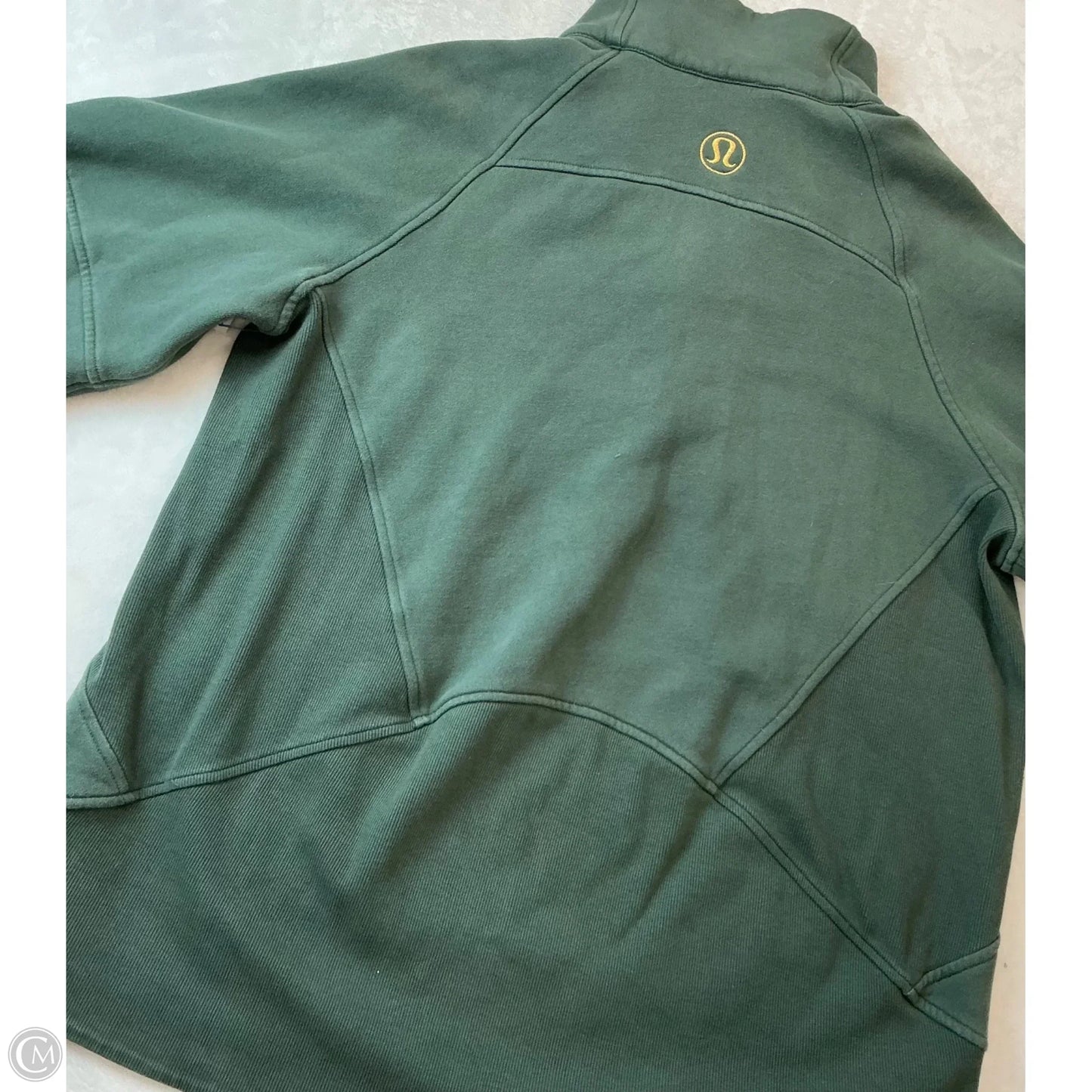 Athletic Sweatshirt Collar By Lululemon In Green, Size: L