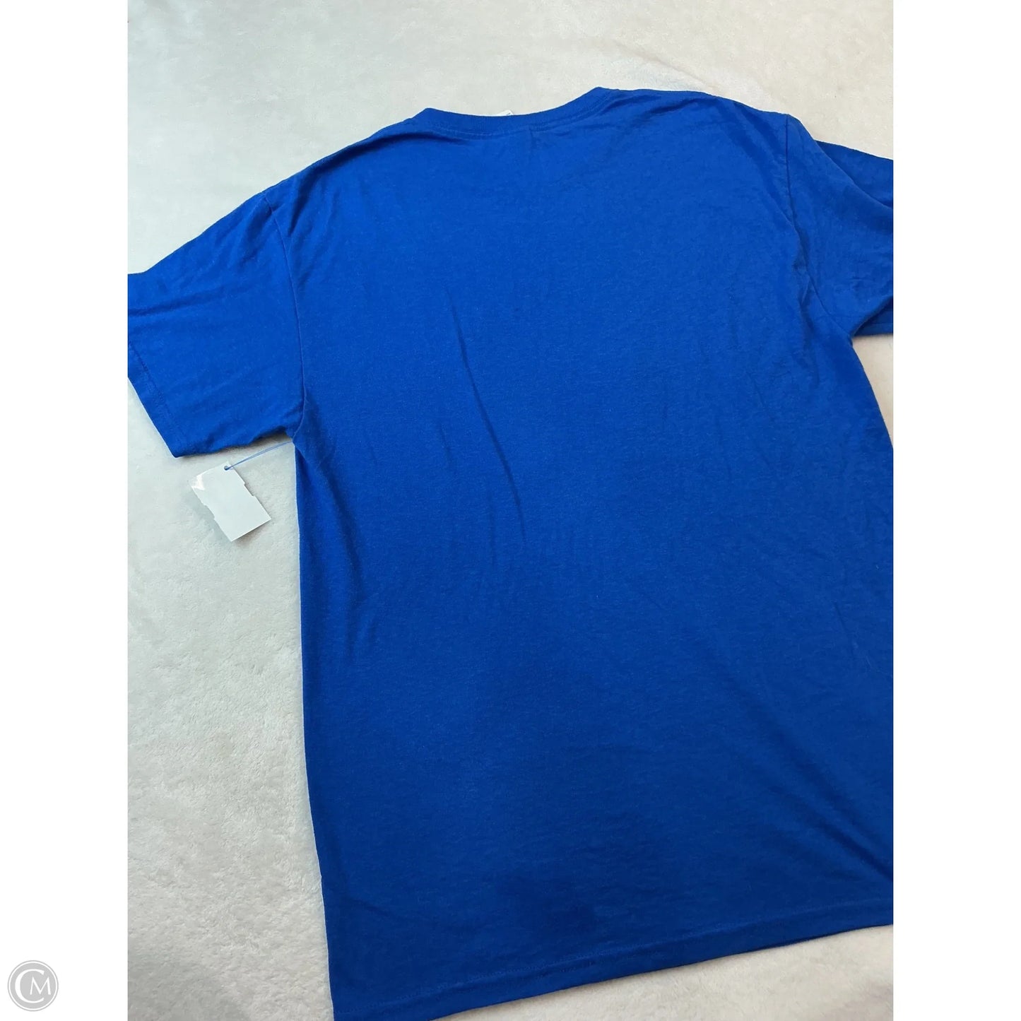 Top Short Sleeve By Jerzees In Blue, Size: M