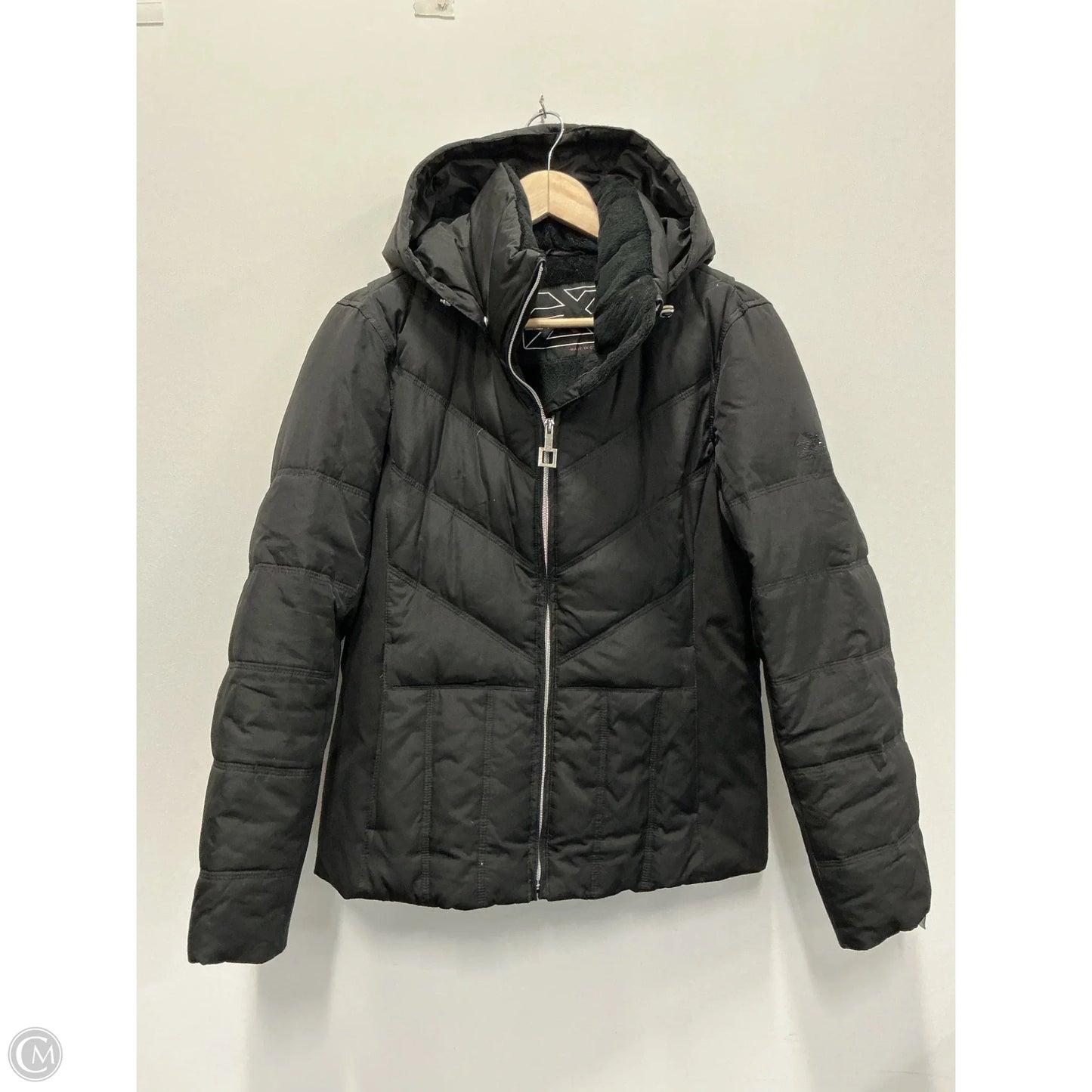Coat Puffer & Quilted By Zero Xposure In Black, Size: S