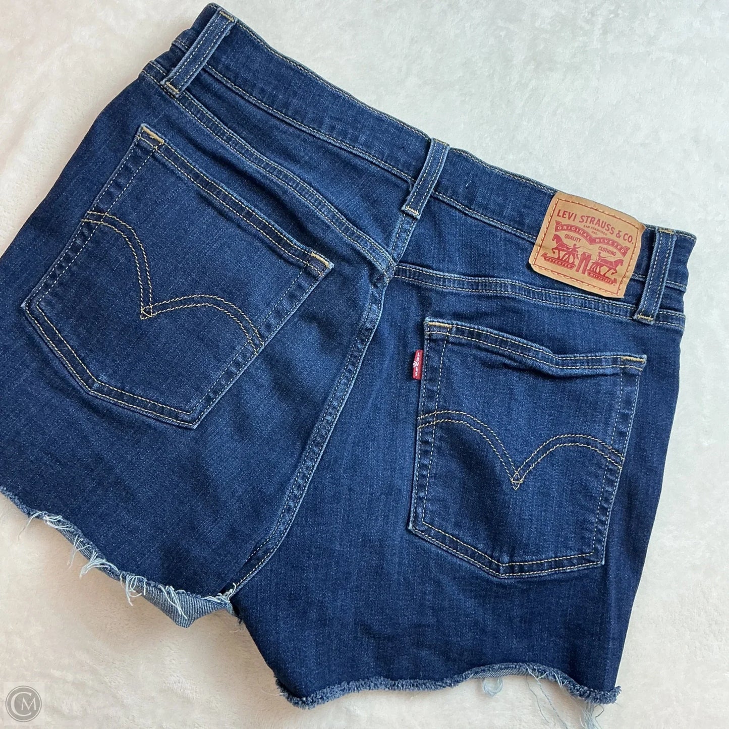 Shorts By Levis In Blue Denim, Size: Xl