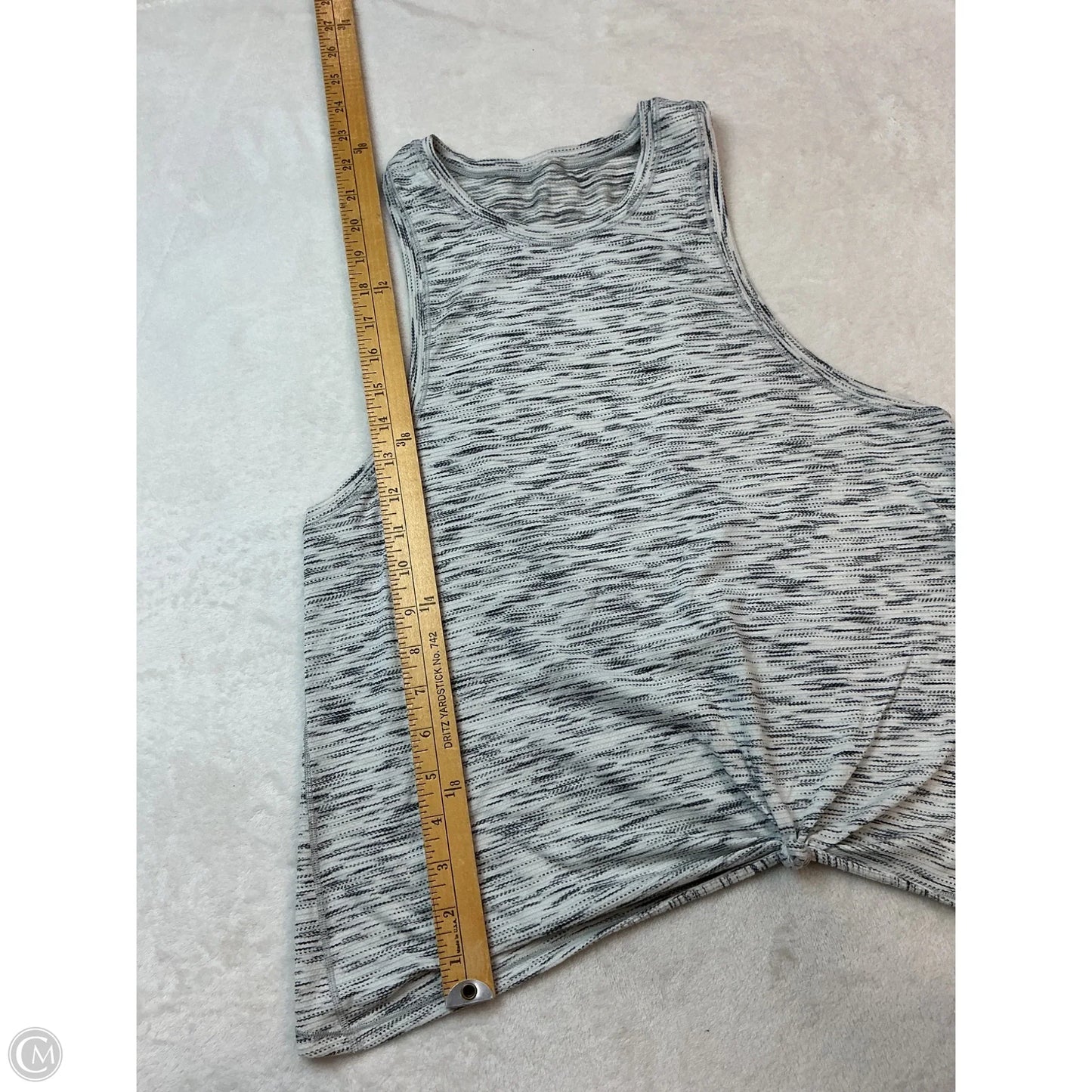 Athletic Tank Top By Lululemon In Grey, Size: L