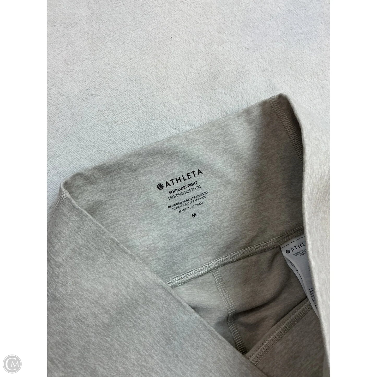 Athletic Leggings By Athleta In Ivory, Size: M