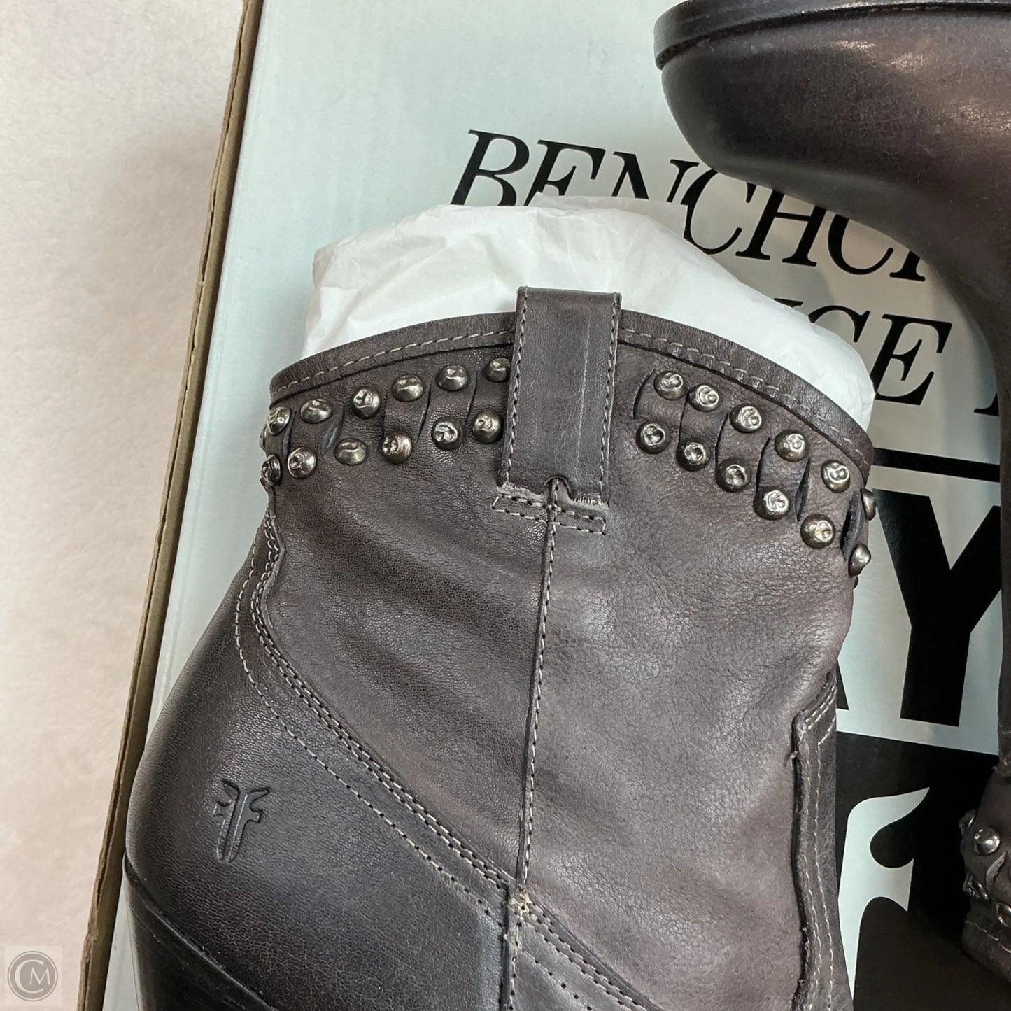 Boots Designer By Frye In Purple, Size: 9
