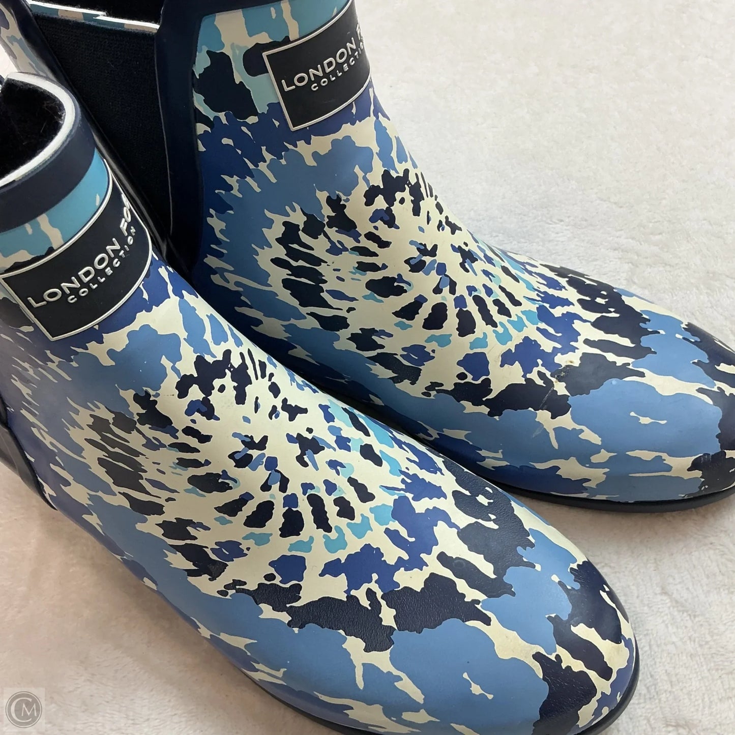 Boots Ankle Flats By London Fog In Blue, Size: 8