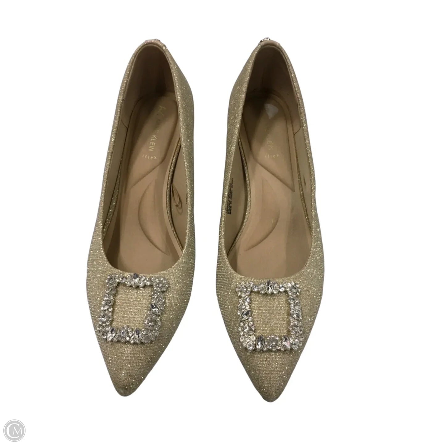 Shoes Heels Block By Anne Klein In Gold, Size: 9