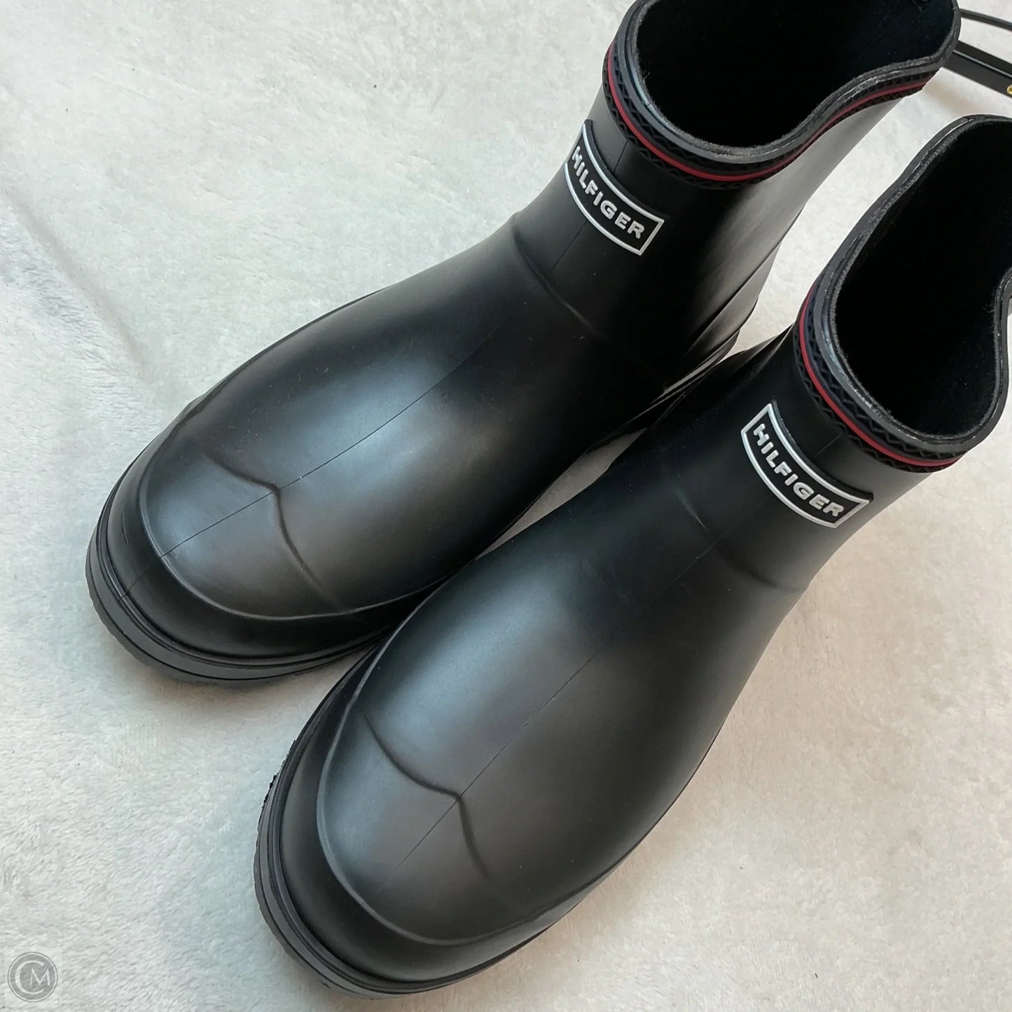 Boots Rain By Tommy Hilfiger In Black, Size: 8