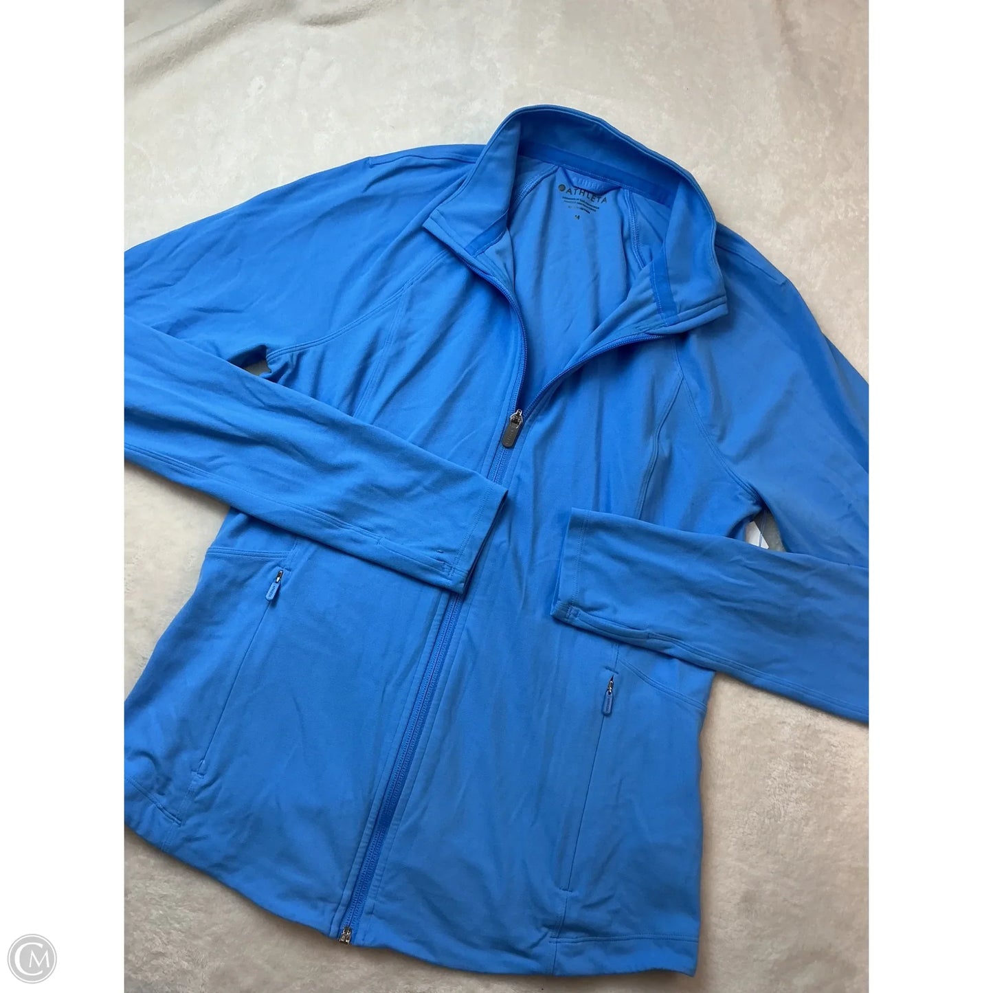 Athletic Jacket By Athleta In Blue, Size: M
