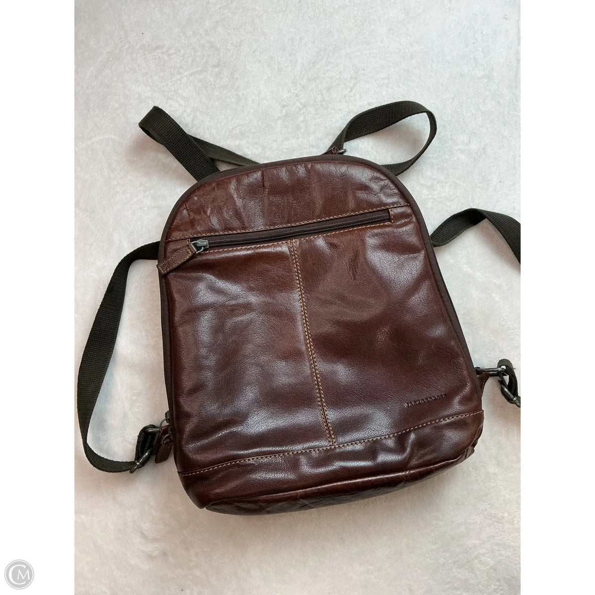 Backpack Leather By Clothes Mentor, Size: Medium