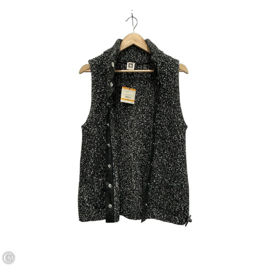Vest Sweater By Anne Klein In Black, Size: S