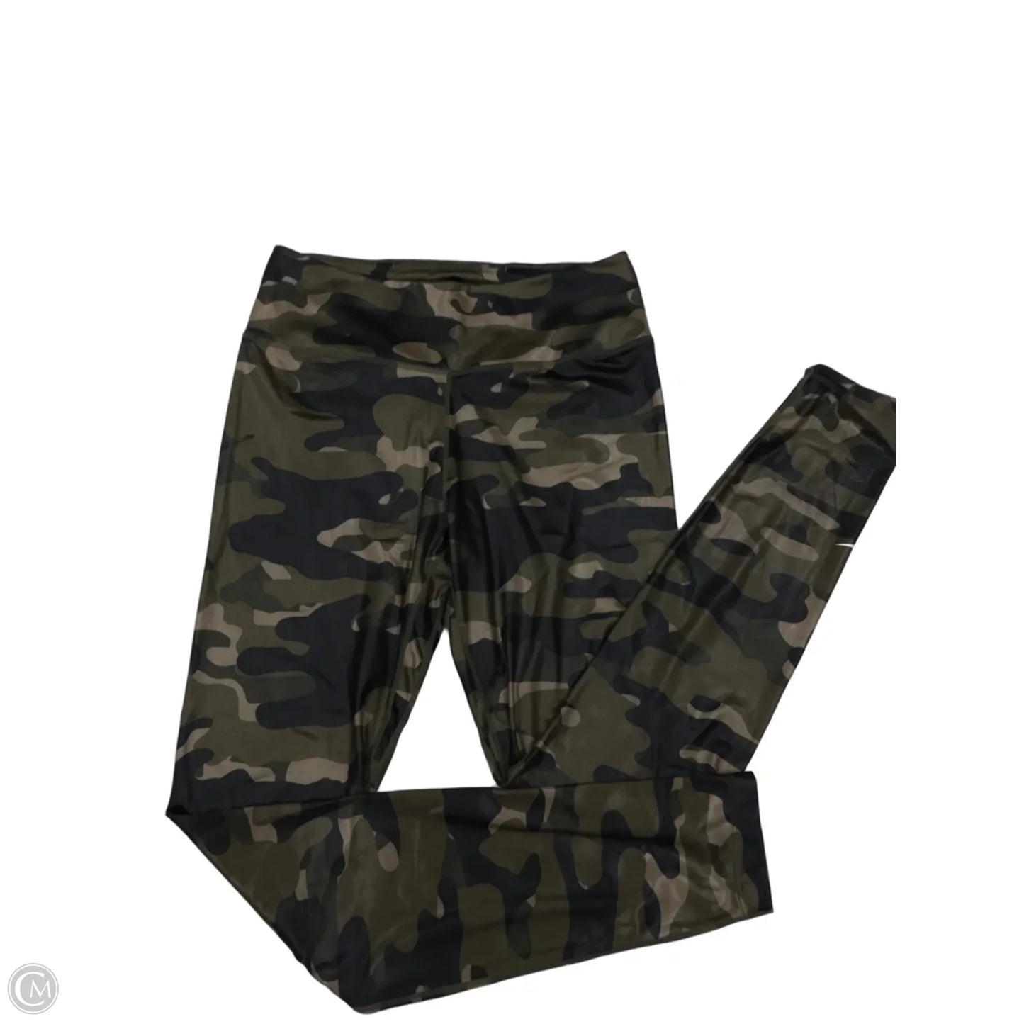 Athletic Leggings By Nike In Camouflage Print, Size: M
