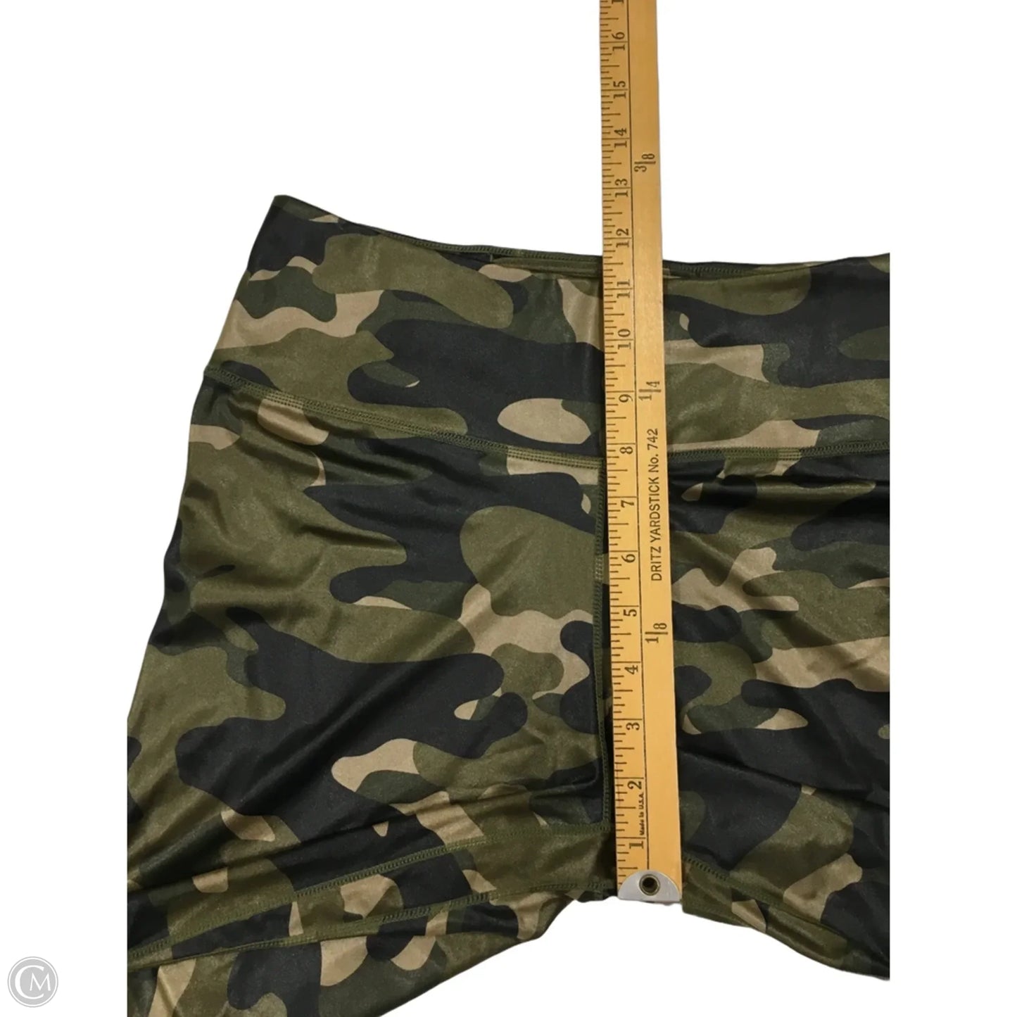 Athletic Leggings By Nike In Camouflage Print, Size: M