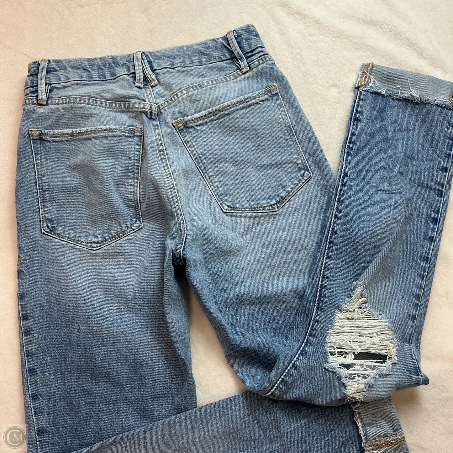 Jeans Straight By Good American In Blue, Size: 0
