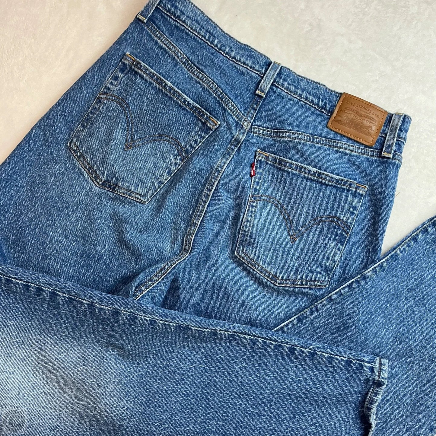Jeans Boot Cut By Levis In Blue Denim, Size: 8